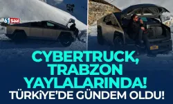 Cybertruck, Trabzon'da ilgi çekmeye devam ediyor! Şimdi de Uzungöl...