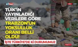 Trabzon'un yoksulluk oranı belli oldu! Türkiye'de ne durumda?