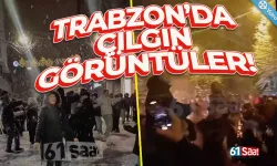 Trabzon'da kar altında çılgın görüntüler...