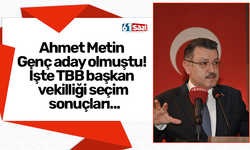 Ahmet Metin Genç aday olmuştu! İşte TBB başkan vekilliği seçim sonuçları...