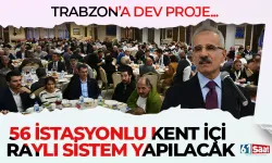 Trabzon'a dev proje... 56 istasyonlu kent içi raylı sistem...