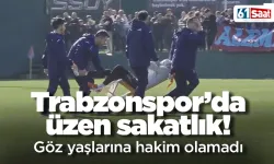 Trabzonspor’da üzen sakatlık! Göz yaşlarına hakim olamadı