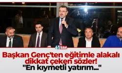 Başkan Genç'ten eğitimle alakalı dikkat çeken sözler! "En kıymetli yatırım..."