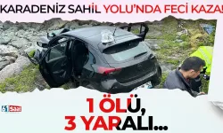 Karadeniz Sahil Yolu'nda feci kaza; 1 ölü, 3 yaralı