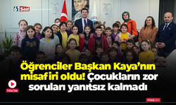 Öğrenciler Başkan Kaya’nın misafiri oldu! Çocukların zor soruları yanıtsız kalmadı