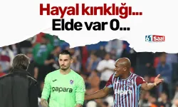 Trabzonspor, taraftarlarını hayal kırıklığına uğrattı
