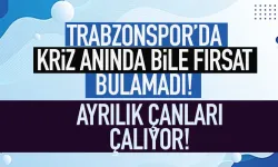 Trabzonspor’da krizde bile şans bulamadı… Ayrılık çanları çalıyor!