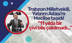 Trabzon Milletvekili, Yatırım Adası'nı Meclise taşıdı!