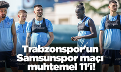 Trabzonspor'un Samsunspor maçı muhtemel 11'i!