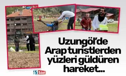 Uzungöl’de Arap turistlerden yüzleri güldüren hareket...