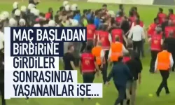 Maç başlamadan bir birine girdiler, sonrasında ise...