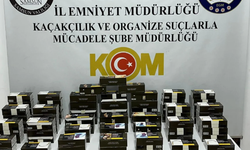18 bin 40 adet  kaçak makaron  ele geçirildi!