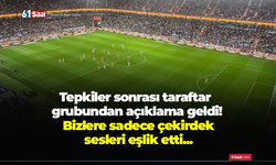 Tepkiler sonrası taraftar grubundan açıklama geldi! Bizlere sadece çekirdek sesleri eşlik etti