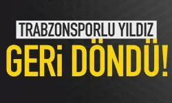 Trabzonsporlu yıldız 1 ay sonra geri döndü!
