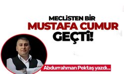 Meclisten bir Mustafa Cumur geçti
