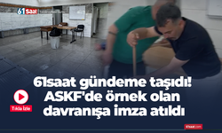 61saat gündeme taşıdı! ASKF'de örnek olan davranışa imza atıldı