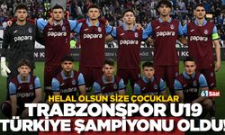 Klasikleşti! Trabzonspor U19 Takmı Türkiye şampiyonu oldu!