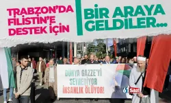 Trabzon'da Filistin'e destek yürüyüşü düzenlendi