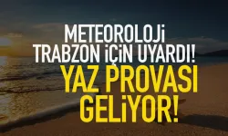 Trabzon'da meteoroloji uyardı: Yaz provası geliyor...