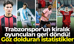 Trabzonspor’un kiralık oyuncuları geri döndü! Göz dolduran istatistikler