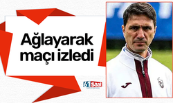 Trabzonspor'da ağlayarak maçı izledi