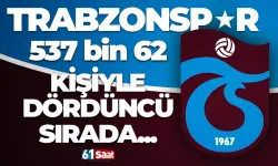Trabzonspor dördüncü sırada...