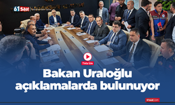 Bakan Abdulkadir Uraloğlu açıklamalarda bulunuyor
