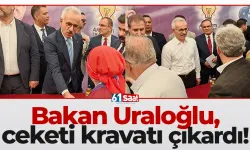 Bakan, ceketi kravatı çıkardı!