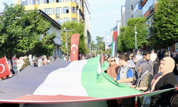 Trabzon'da Filistin'e destek yürüyüşü düzenlendi