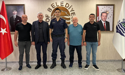 Of Jandarma Komutanı Binbaşı Çelik'ten Başkan Sarıalioğlu'na Veda Ziyareti