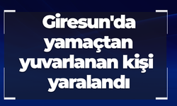 Giresun'da yamaçtan yuvarlanan kişi yaralandı