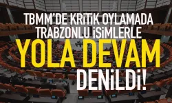TBMM'de Trabzonlu isimlerle yola devam denildi...
