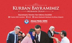 Trabzon Büyükşehir Belediye Başkanı Ahmet Metin Genç, Kurban Bayramı Kutlama Mesajı