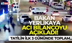 Kurban Bayramı'nın ilk üç gününde trafik kazalarında acı bilanço