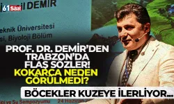 Prof. Dr. Demir'den Trabzon'da flaş sözler! Kokarca neden görülmedi? Böcekler kuzeye ilerliyor...