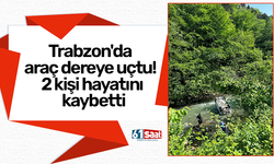 Trabzon'da araç dereye uçtu! 2 kişi hayatını kaybetti