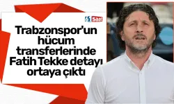 Trabzonspor'un hücum transferlerinde Fatih Tekke detayı ortaya çıktı
