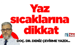 Yaz sıcaklarına dikkat