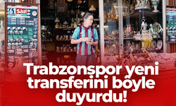 Trabzonspor yeni transferini böyle duyurdu!