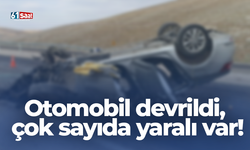 Otomobil devrildi, çok sayıda yaralı var!