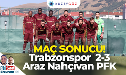 MAÇ SONUCU: Trabzonspor 2-3 Araz Nahçıvan PFK