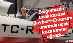 Bölgemizde uçak kazası! Bayburt-Erzurum sınırında uçak kaza kırıma uğradı...