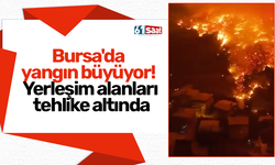 Bursa'da yangın büyüyor! Yerleşim alanları tehlike altında