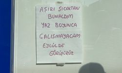 Esnaf sıcaklar  45 dereceyi bulunca dayanamadı!
