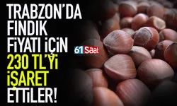 Trabzon'da fındık fiyatı için 230 TL'yi işaret etiler..