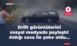 Drift görüntülerini sosyal medyada paylaştı! Aldığı ceza ile şoke oldu