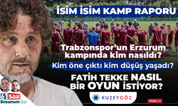Trabzonspor'un isim isim kamp raporu