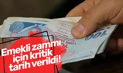 Emekli zammı için kritik tarih verildi!