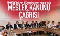 TMMOB Trabzon Bileşenlerinden Meslek Kanunu Çağrısı