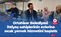 Ortahisar Belediyesi ihtiyaç sahiplerinin evlerine sıcak yemek hizmetini başlattı